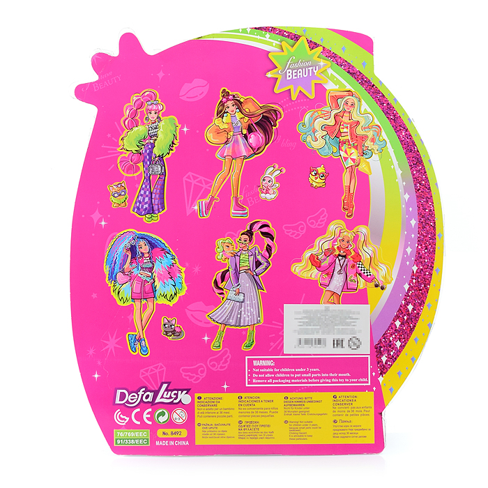 Кукла 8493 "Королева красоты" на листе