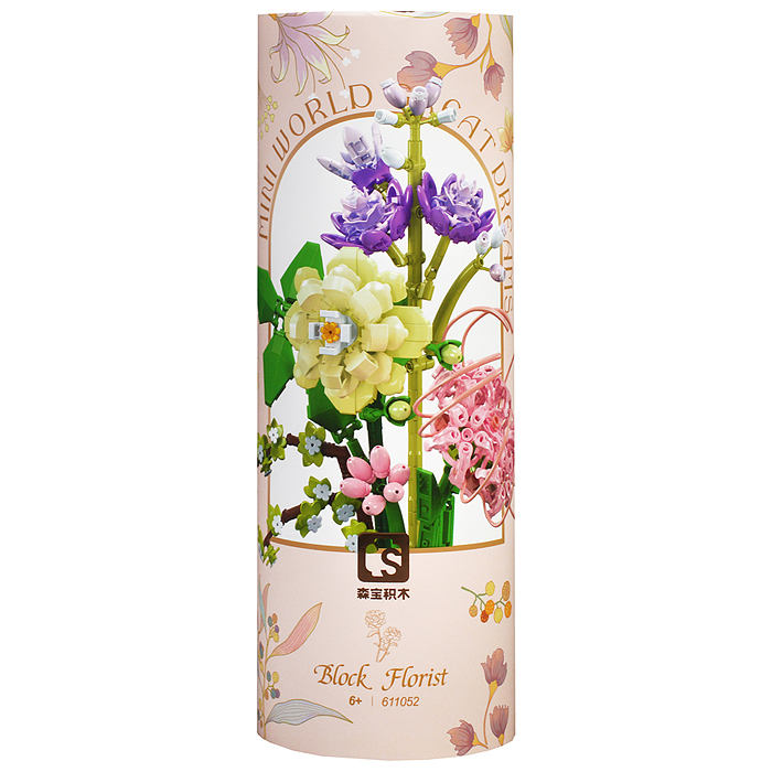 Конструктор 611052 "Прекрасный букет цветов" (565 дет.) в коробке