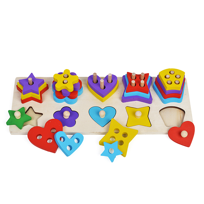 Игра развивающая D1729-1 "Фигуры" в коробке