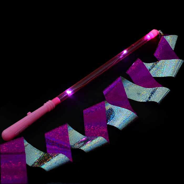 Фото к товару Палочка светящаяся гимнастическая с лентой 86001 на листе Палочка светящаяся гимнастическая с лентой 86001 на листе