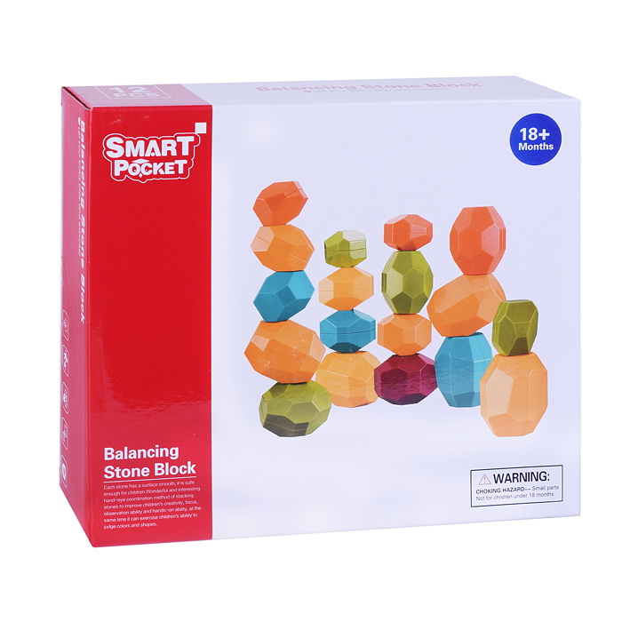 Конструктор S-Y038 "Камушки" (12 дет.) в коробке