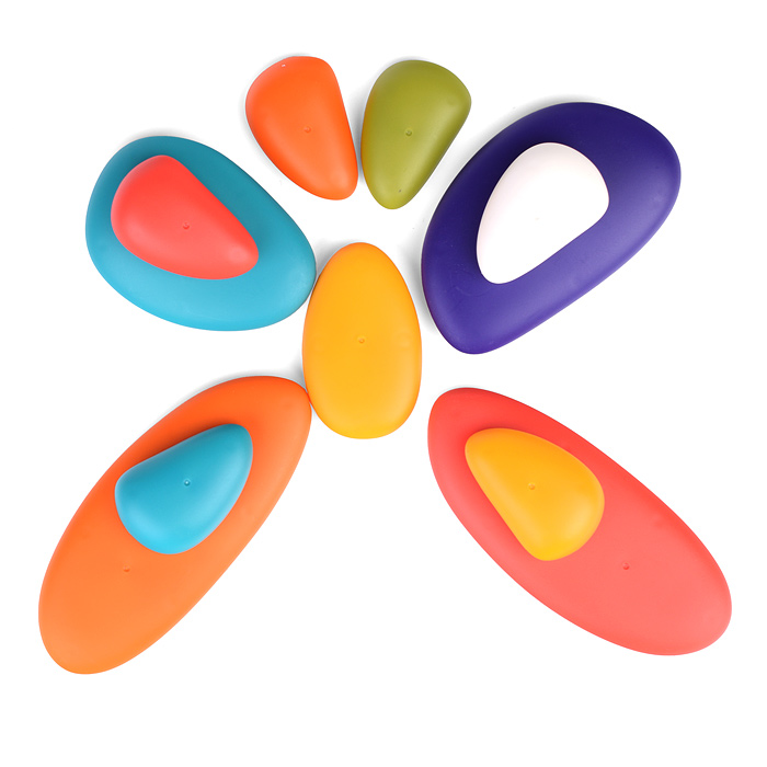 Конструктор S-Y043 "Камушки" (11 дет.) в коробке