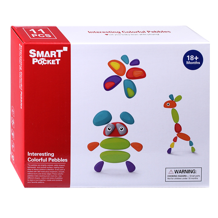 Конструктор S-Y043 "Камушки" (11 дет.) в коробке