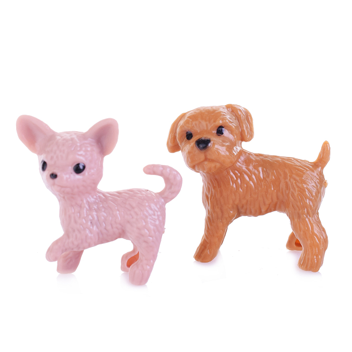 Набор питомцев M6-D10 "Веселые друзья" с куклой и аксессуарами, в пакете