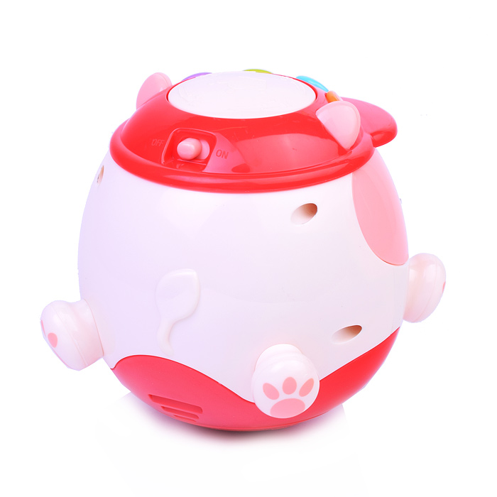 Неваляшка HE0544 "Глазастик" розовый, в коробке