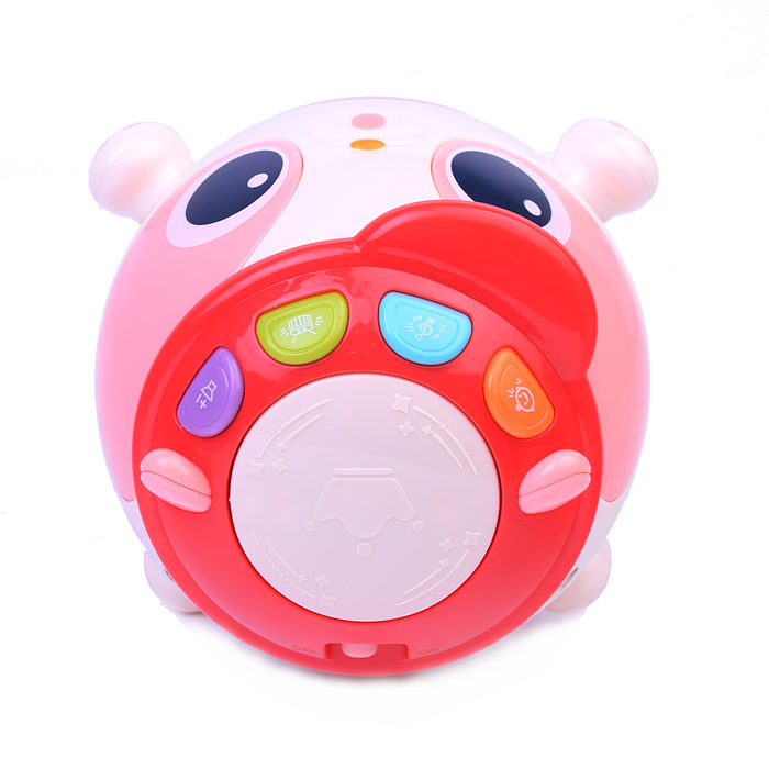 Неваляшка HE0544 "Глазастик" розовый, в коробке