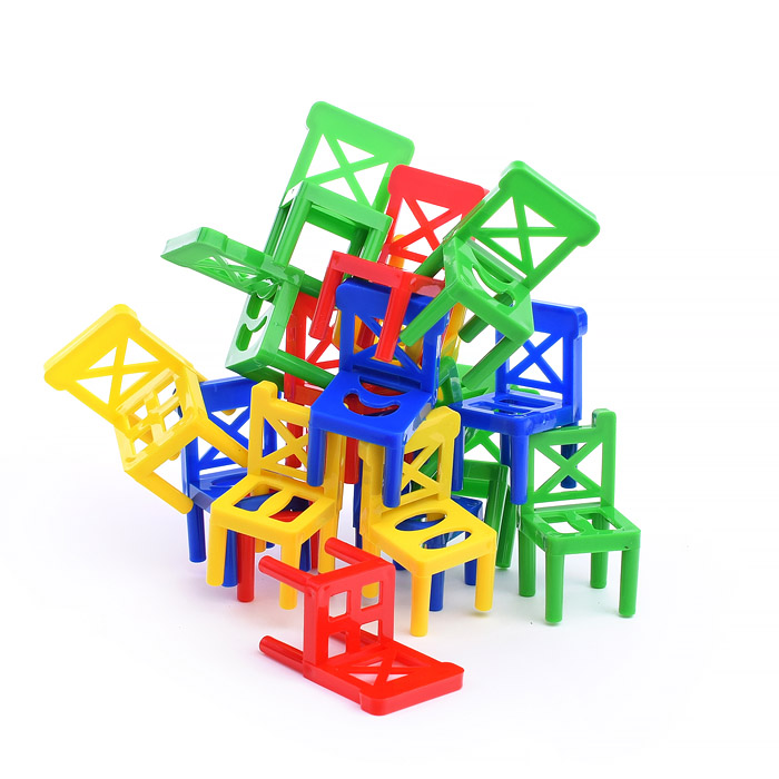 Настольная игра UT0030 "Балансирующие стульчики" (18 шт) в коробке