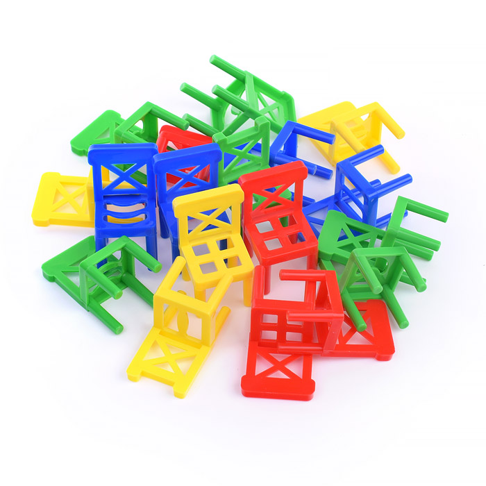 Настольная игра UT0030 "Балансирующие стульчики" (18 шт) в коробке