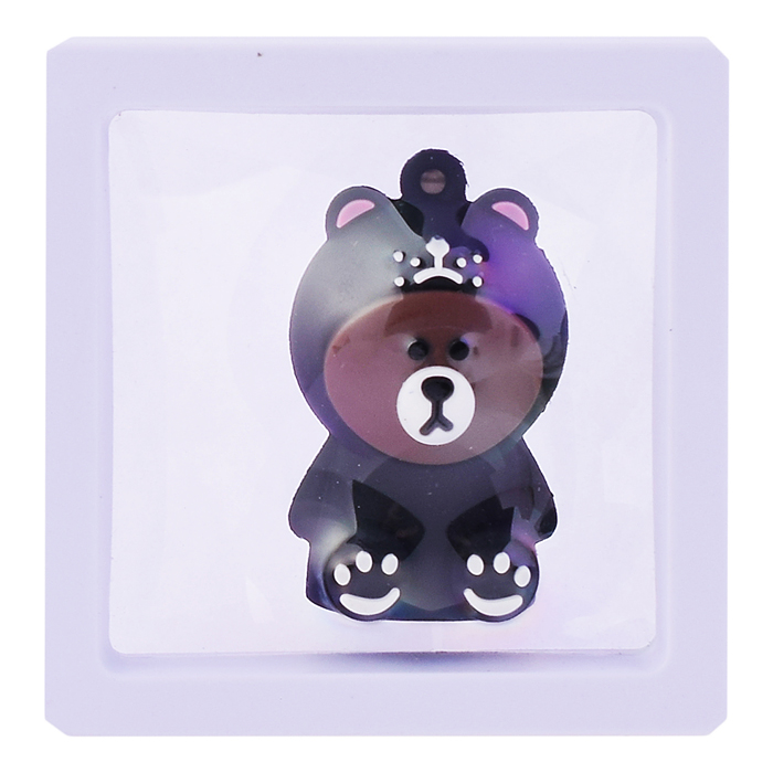 Точилка пластиковая "Мишка" 4х2,5см. в дисплее