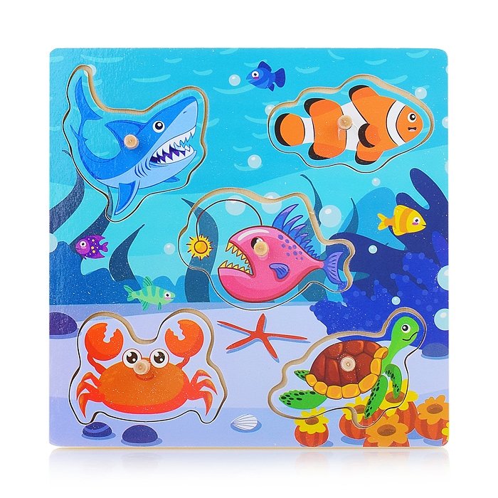 Пазл-вкладыш D1346 "Морской мир"