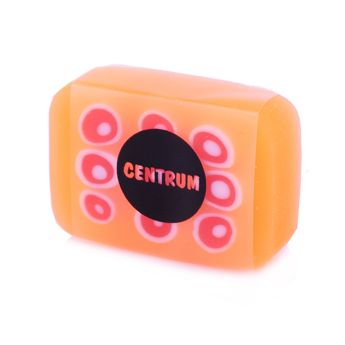 Ластик (синтетический каучук) 36*25*11 мм, цвета в ассортименте, в индивидуальной упаковке, в диспле