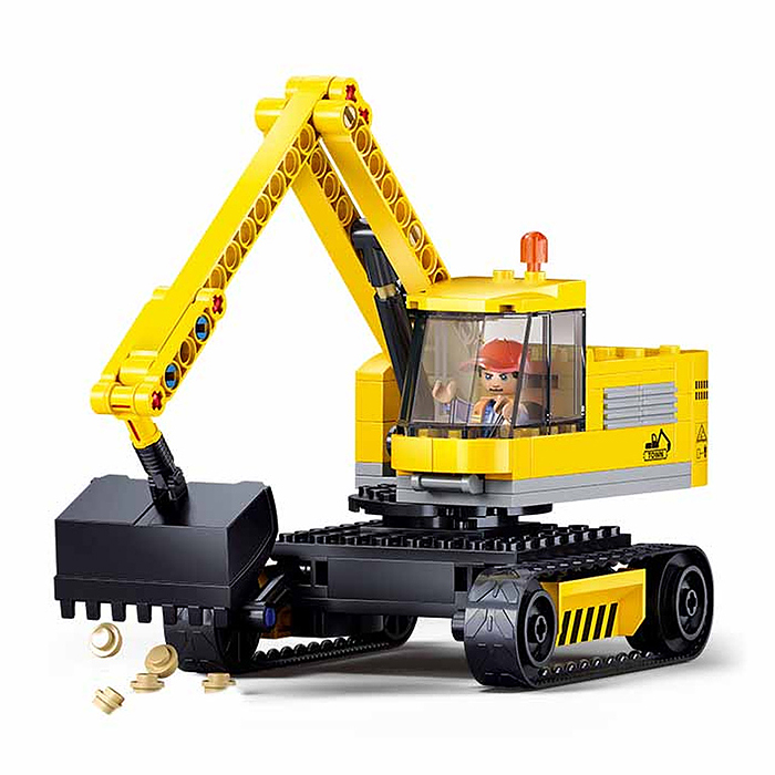 Конструктор M38-B1196 "Экскаватор" (152 дет.) в коробке