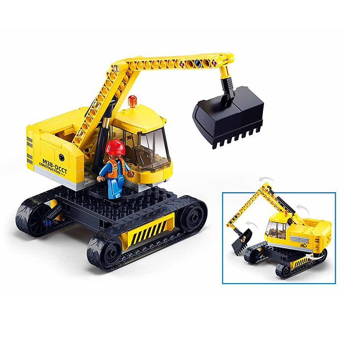 Конструктор M38-B1196 "Экскаватор" (152 дет.) в коробке