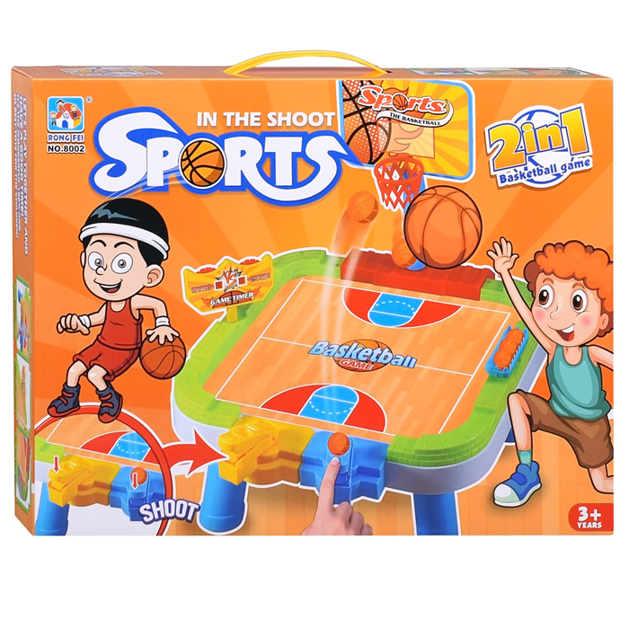 Настольная игра 8002 "Баскетбол" 2в1, в коробке