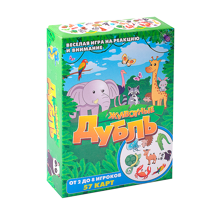 Фото к товару Настольная игра "Дубль. Животные" Настольная игра "Дубль. Животные"