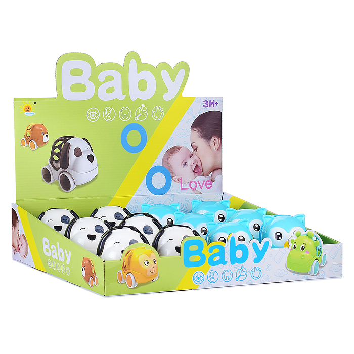 Погремушка 2851-2 "Собачка, сова" в коробке