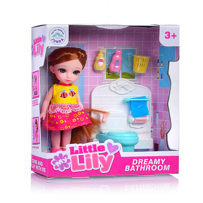 Кукла 69003 "Dreamy bathroom" с аксессуарами, в коробке