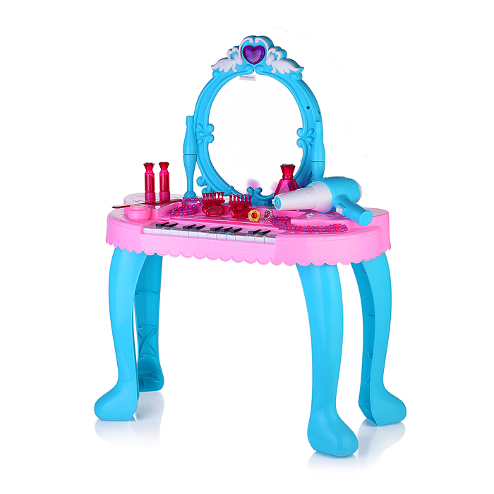 Игровой набор стилист LM90014A "Туалетный столик-пианино. Девичьи секреты" (свет, звук) в коробке