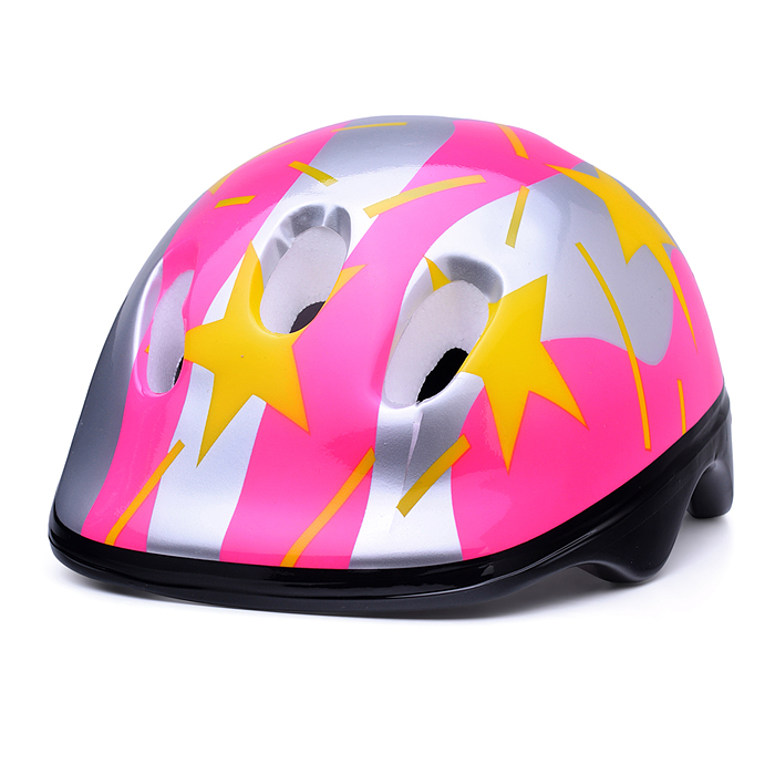 Защитный шлем для детей 00-3800 "Звезды" розовый