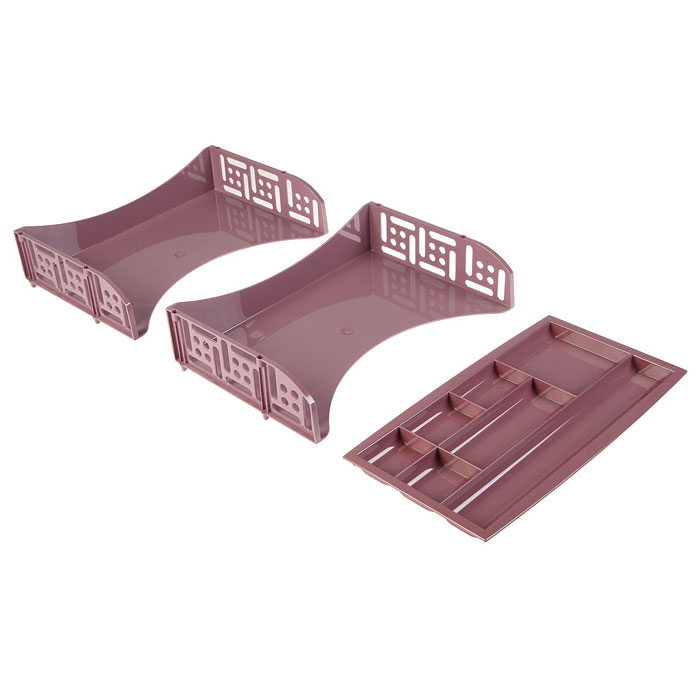 Набор FIELD из 2-х горизонтальных лотков и органайзера бордовый Agra 