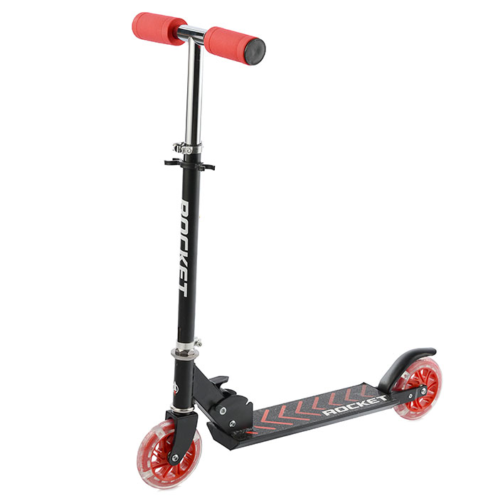 Самокат-снегокат R0006 в коробке (красный)