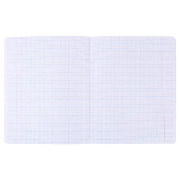 Тетрадь 48л. "Космонавт" (клетка, на скрепке, блок белый офсет 65гр/м2, белизна-100%, облож