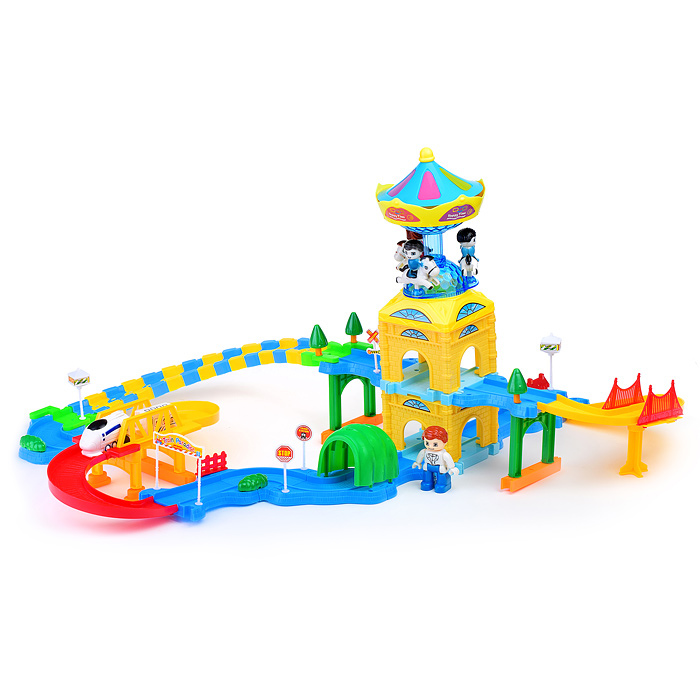 Трек 2164 "Карусель" с туннелем (свет/звук) в коробке