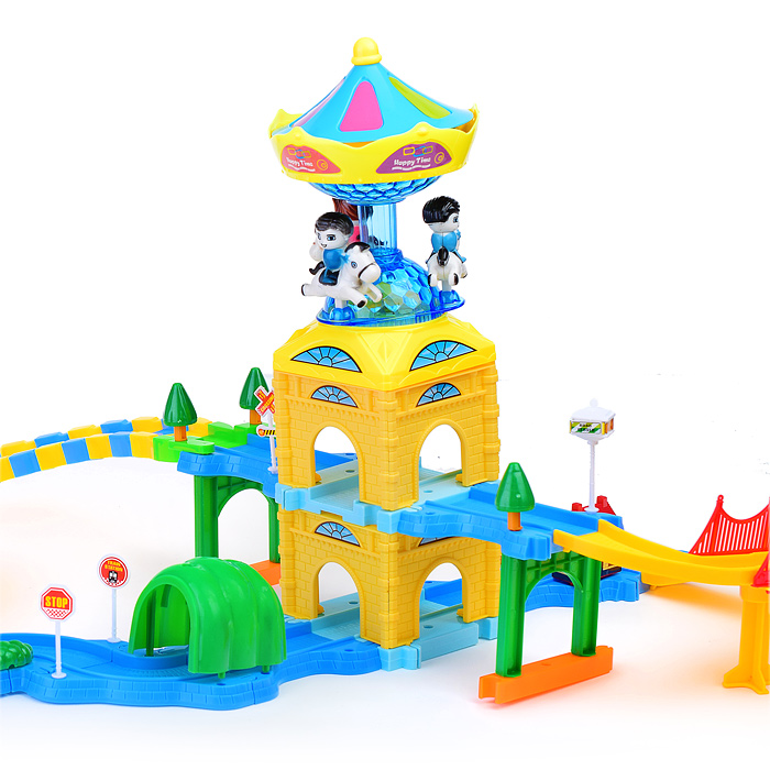 Трек 2164 "Карусель" с туннелем (свет/звук) в коробке