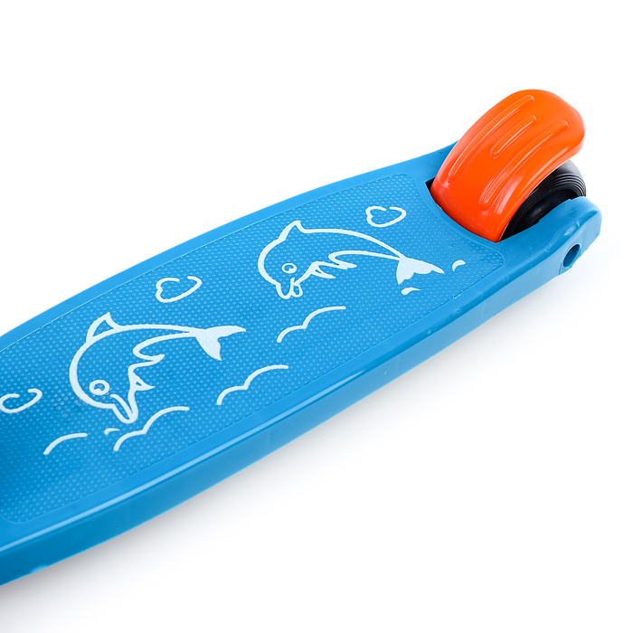 Самокат U038240Y 3-х кол., голубой, PU, ABEC 7, в коробке