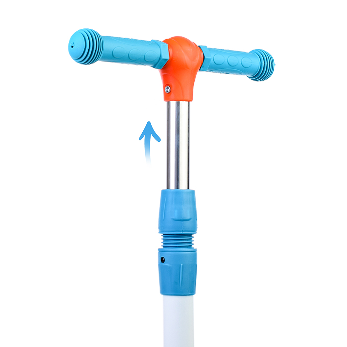 Самокат U038240Y 3-х кол., голубой, PU, ABEC 7, в коробке