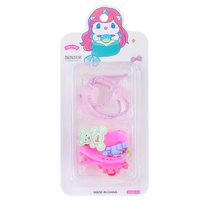 Набор заколок и резинок 00-3245 для волос "Нежность"