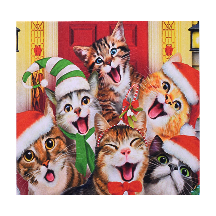 Мозаика 00-5066 "Новогодние котята" 30*30 см