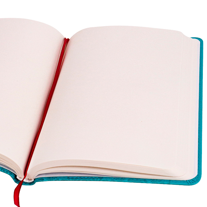 Записная книга  А5 96л. Мост через ручей, синяя, кожзам,тиснен.,пус.бл