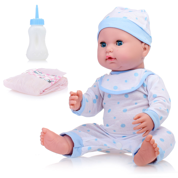 Пупс QH26-2 с аксессуарами, в сумке