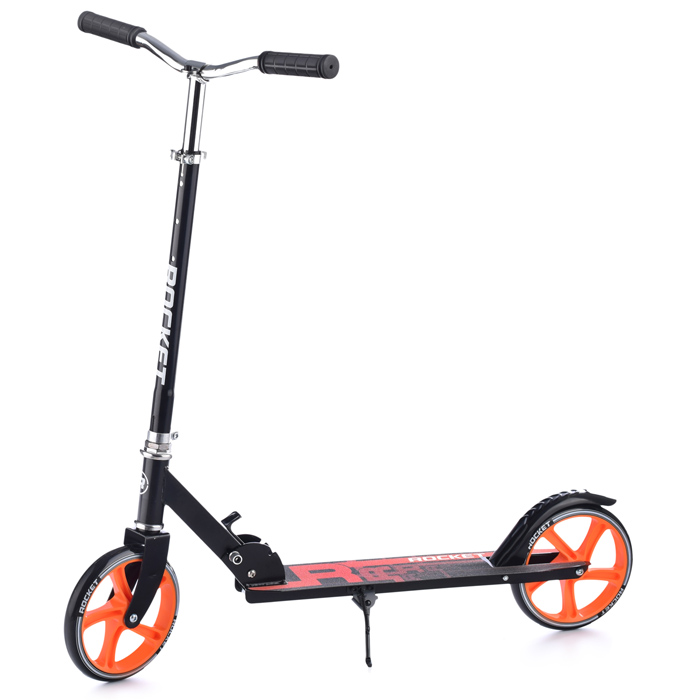 Фото к товару Самокат 2-х колесный ROCKET,колеса PU/ 200 мм,ABEC 7, оранжевый Самокат 2-х колесный ROCKET,колеса PU/ 200 мм,ABEC 7, оранжевый