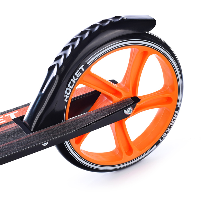 Фото к товару Самокат 2-х колесный ROCKET,колеса PU/ 200 мм,ABEC 7, оранжевый Самокат 2-х колесный ROCKET,колеса PU/ 200 мм,ABEC 7, оранжевый