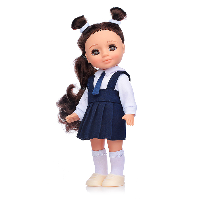 Кукла Ася первоклассница в синем. 