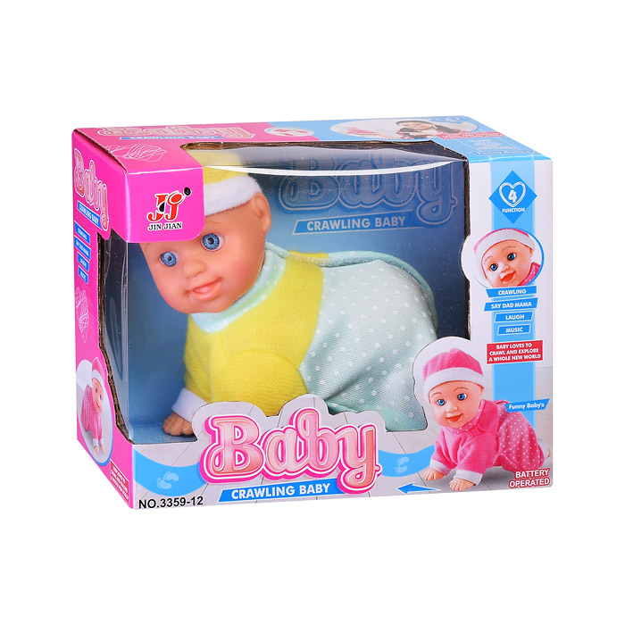 Пупс 3359-12 Сашенька" в ассортименте, на батарейках, в коробке