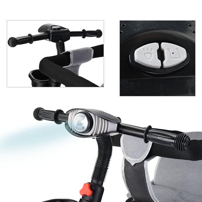 Велосипед 0999-3 3-х колесный, серый