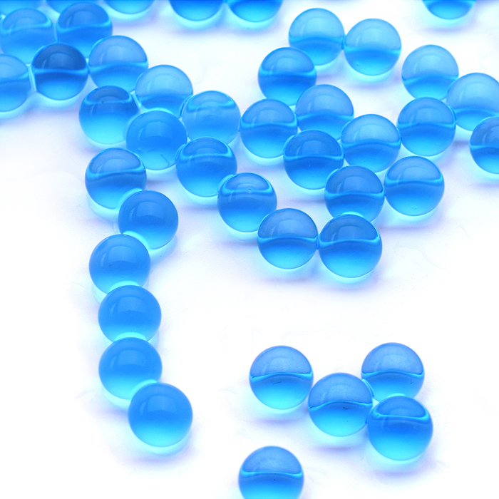 Пули водные 7-5 (гидрогель), цвет синий, 7-8 мм, в бутылке