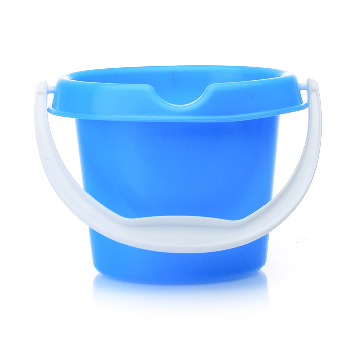 Песочный набор "Пляжный" ( 3 формочки, совок, грабли, ведро)