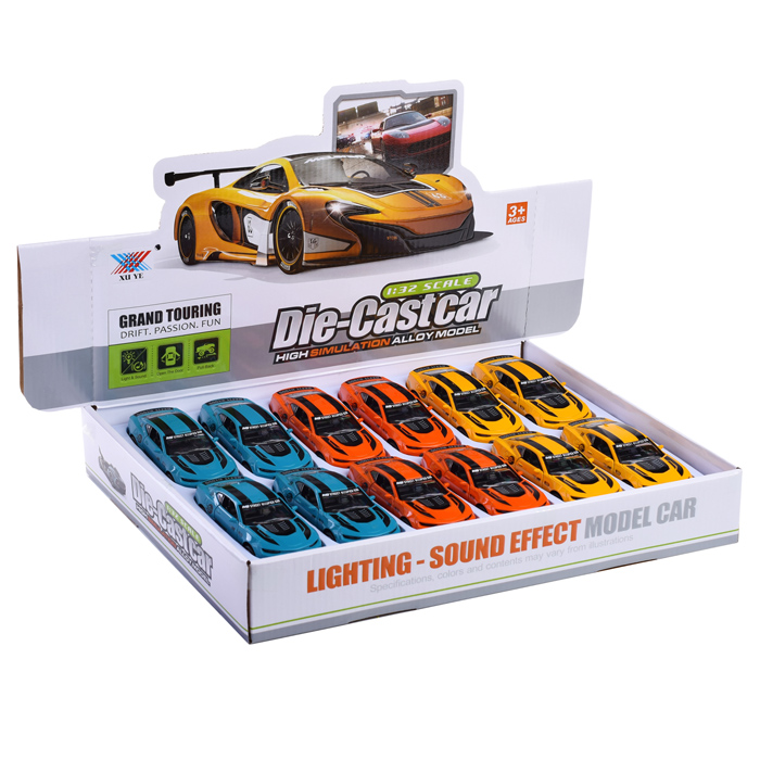 Машина металл K174B12 "Уличный гонщик" в коробке