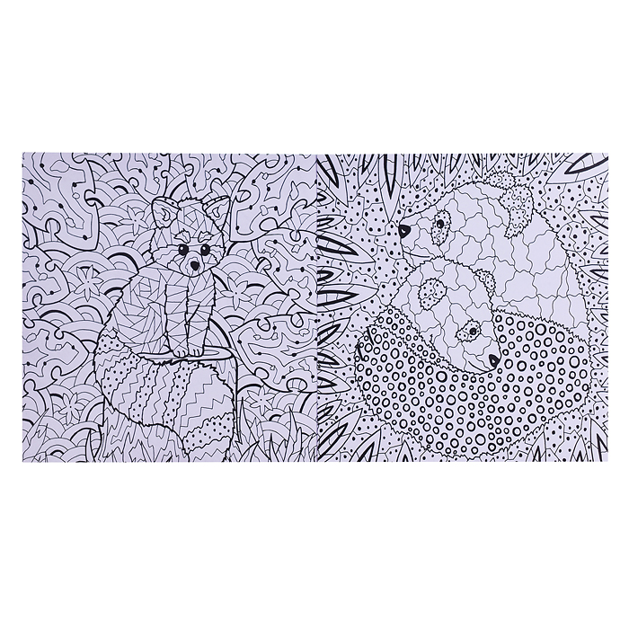 Раскраска-антистресс. Милые панды.