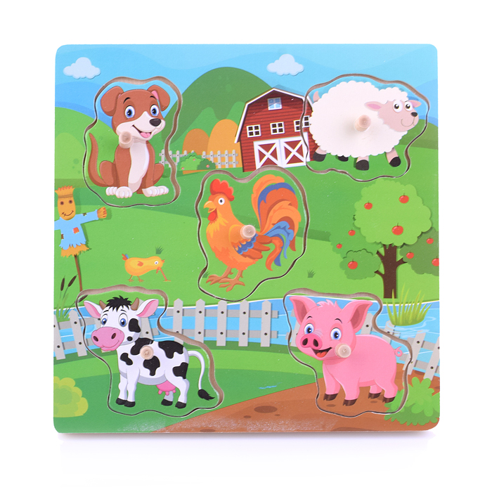 Пазл-вкладыш D1343 "В деревне"