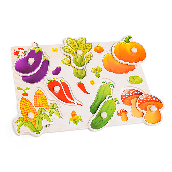 Пазл-вкладыш D1398 "Овощная грядка"