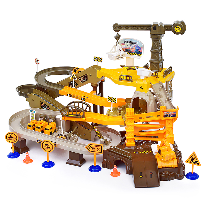 Автотрек T102-66A "Строитель" в коробке