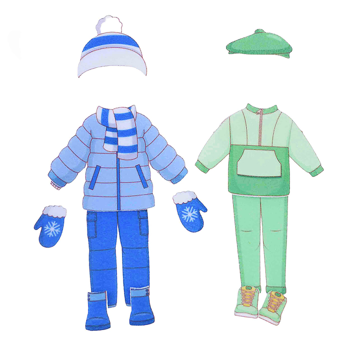 Дашина одежда, фетр