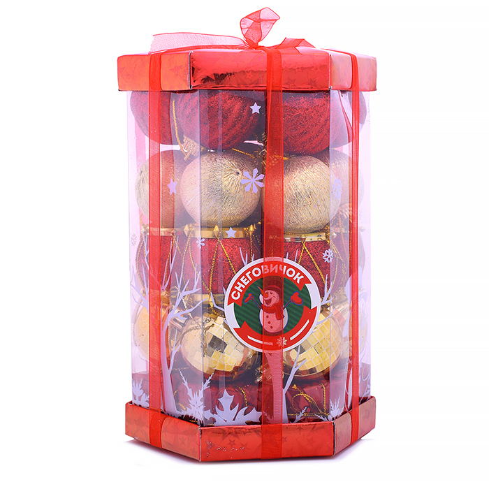 Набор новогодних украшений S1308 "Восторг" в коробке