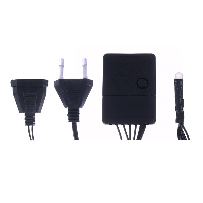 Фото к товару Электрогирлянда светодиодная в катушке 5м., 50 ламп, теплый Электрогирлянда светодиодная в катушке 5м., 50 ламп, теплый