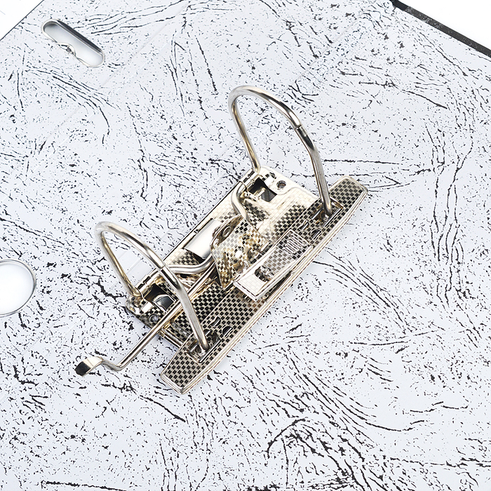 Фото к товару Папка с арочным механизмом "Attomex" A4 75 мм мраморная картонная разобранная, корешок из PVC, навар Папка с арочным механизмом "Attomex" A4 75 мм мраморная картонная разобранная, корешок из PVC, навар